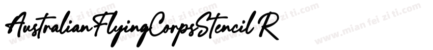 AustralianFlyingCorpsStencil Regula字体转换